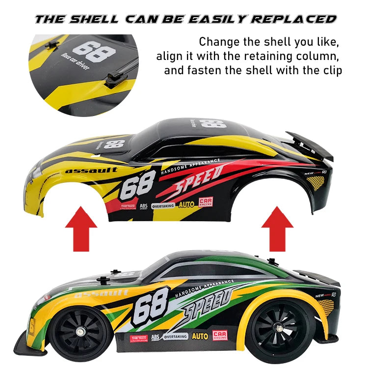 Wholesale 1/14 Scale 2.4Ghz High Speed RC Race Car Free Shipping Remote Control Drift Car With High Speed Features