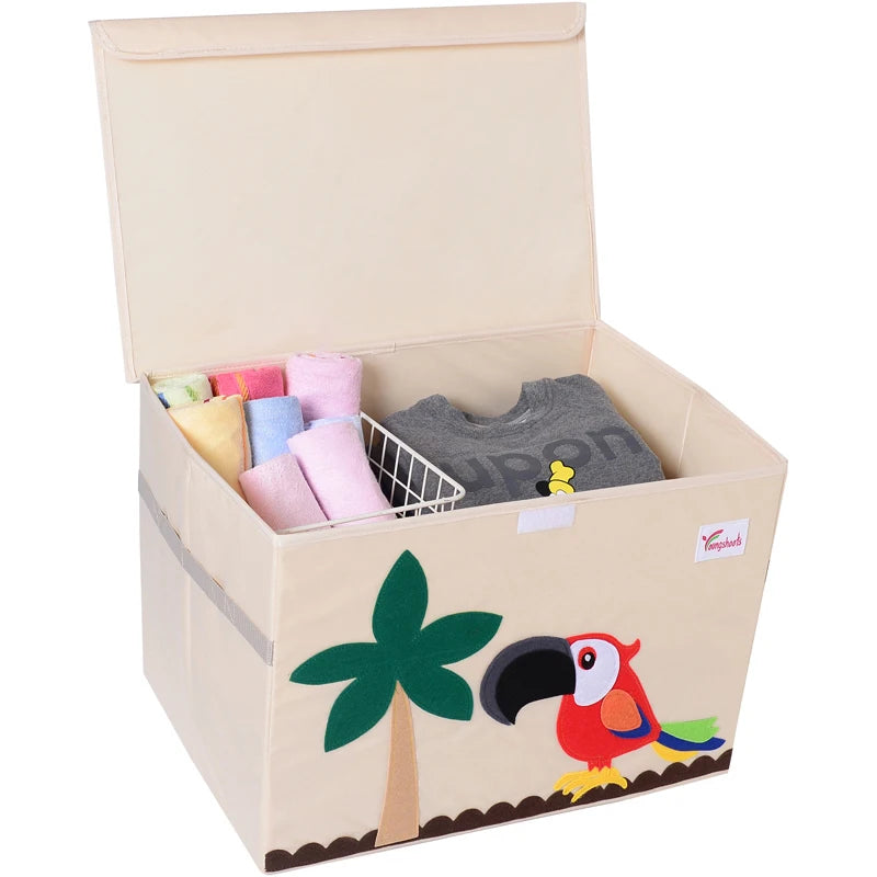 Customized High Quality Cloth Storage Boxes Baby Toy Sorting Box Covered Fabric Container for Kid