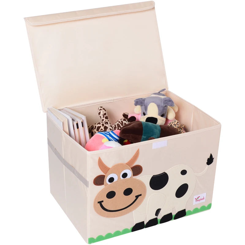 Customized High Quality Cloth Storage Boxes Baby Toy Sorting Box Covered Fabric Container for Kid
