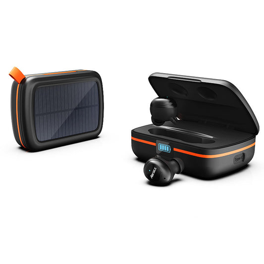 Universal Sporting Gaming Headsets Wireless BT 5.0 Earphones Solar/Usb Charging Business Car Earbuds