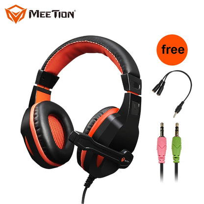 MEETION HP010 Branded Cheap Playstation Noise Cancelling Game Headphone Wired Computer PC Gaming Headset for Gamer