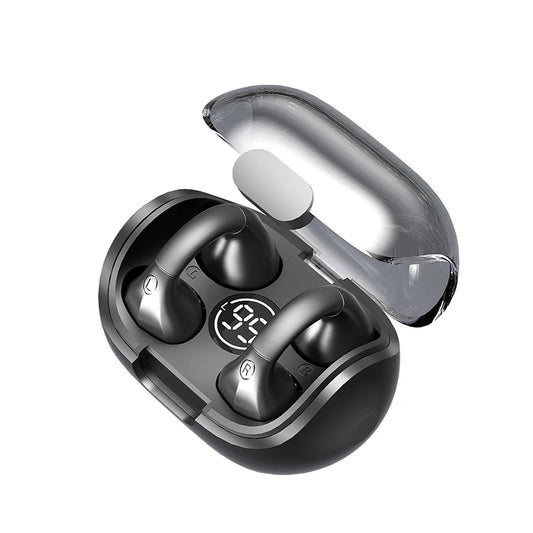 M8 Bluetooth Headset Binaural Digital Display With Charging Bin Earbuds Headset TWS  Gaming Bluetooth Hanging Ear