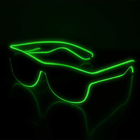 Finegreen Hot Selling Brightness El Wire Led Party Glasses Cosplay Sunglasses