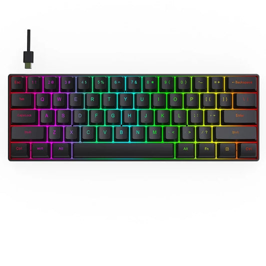 OEM G101 Professional Mechanical Keyboard RGB Anti Ghosting USB Mechanical Keyboard 60 for Home Game