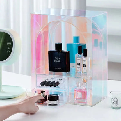 Colorful Multi-Layer Acrylic Cosmetic Storage Rack for Cup Skin Care Products Desktop Storage Rack