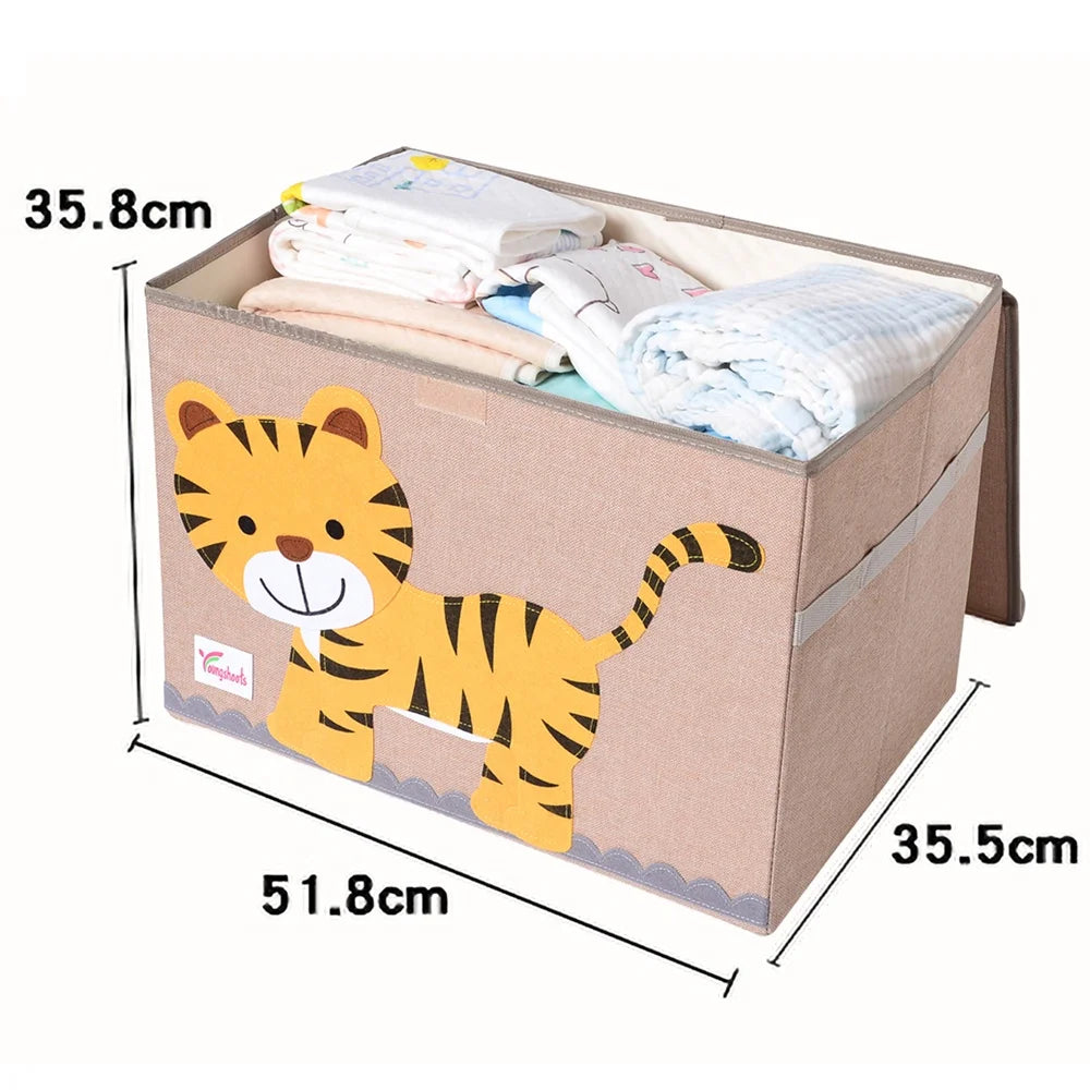 Customized High Quality Cloth Storage Boxes Baby Toy Sorting Box Covered Fabric Container for Kid