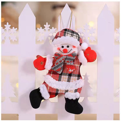 2023 Happy New Year Christmas Ornaments DIY Xmas Gift Santa Claus Snowman Tree Pendant Doll Hang Decorations for Home
