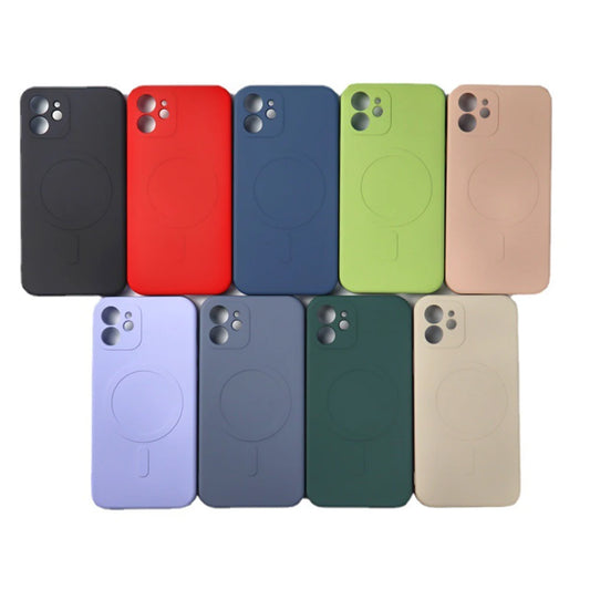 Magnetic Liquid Silicone TPU Phone Case for iPhone 16 Pro Max