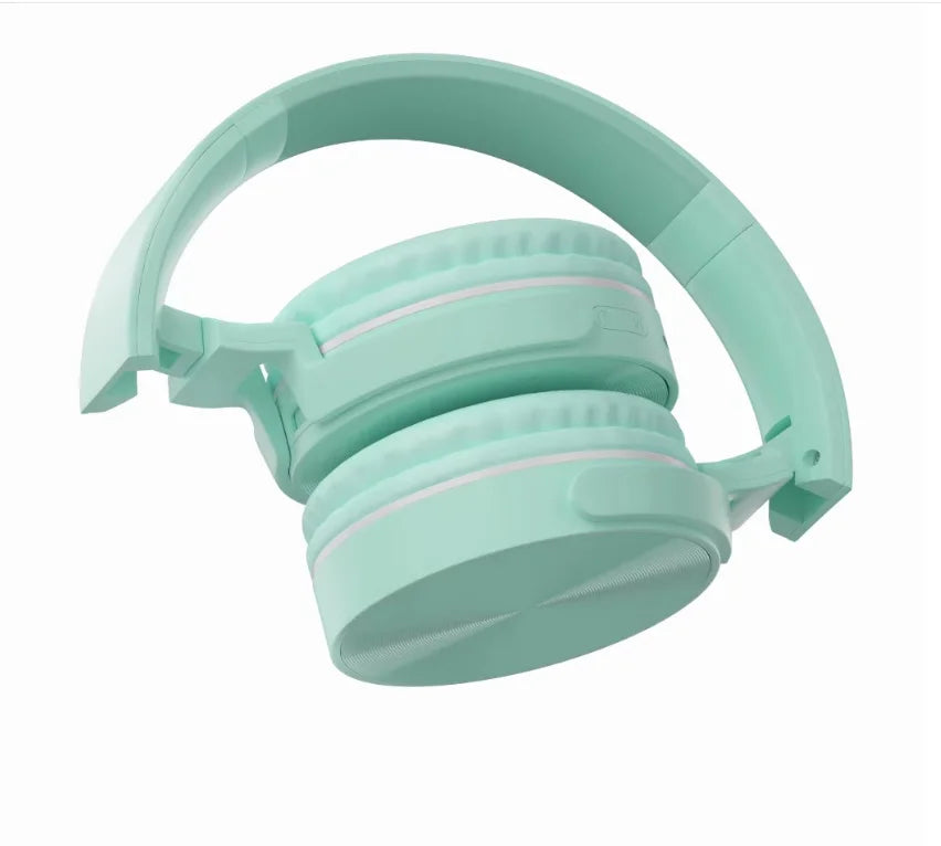 VALDUS Professional Mini Macaron Colorful Gaming Headset Wired PC Computer Microphone Foldable Girls Wireless Headphone