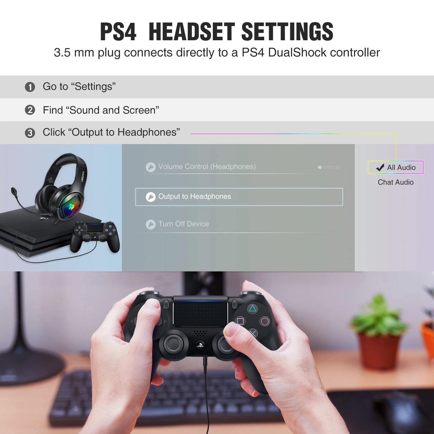 For Computer Gamer Gaming Headset Custom Over Ear Wired 3.5mm USB Wire RGB Light Gaming Headphone for PC With MIC