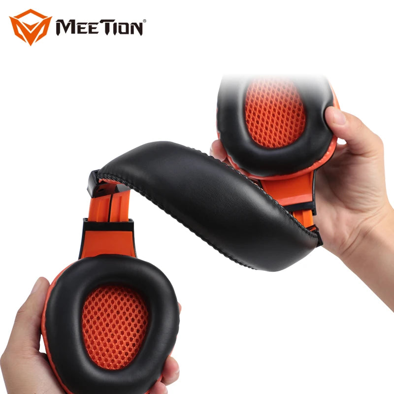 MEETION HP010 Branded Cheap Playstation Noise Cancelling Game Headphone Wired Computer PC Gaming Headset for Gamer