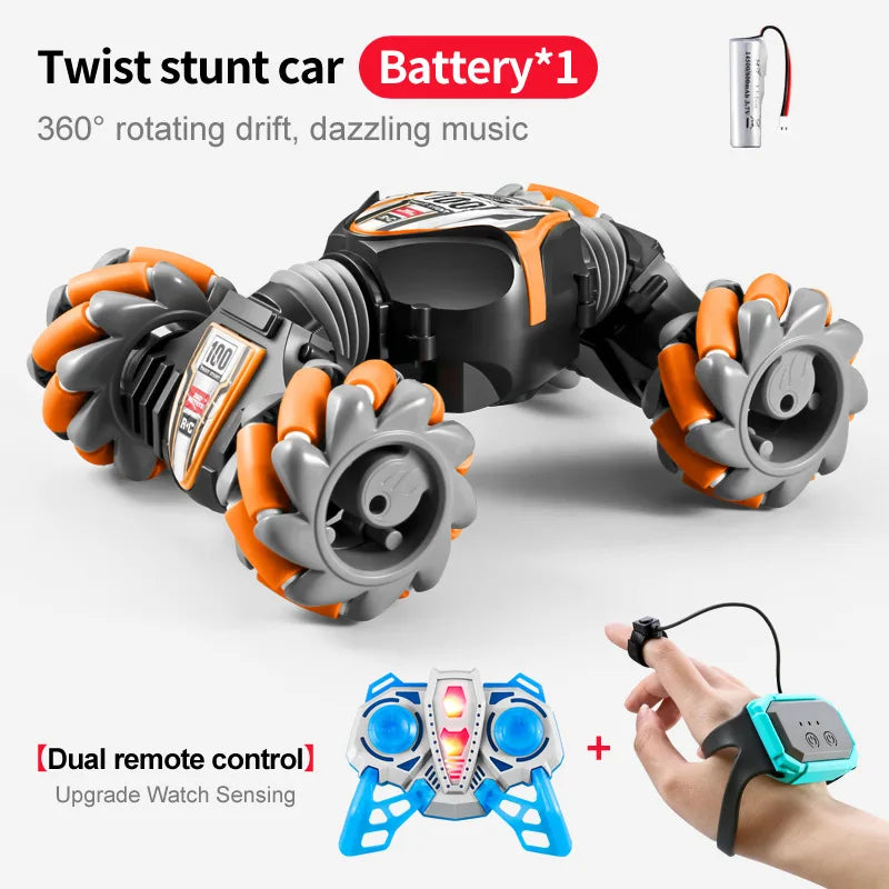 Good Price 2.4GHz Dual Remote Control Gesture Sensor Toy Cars Gesture Sensing Stunt Juggling Climbing RC Car