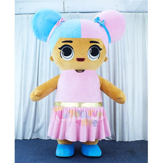 Giant Cute LOL Doll Inflatable Mascot Costume LOL Doll Adult Party Mascot Luxury Set