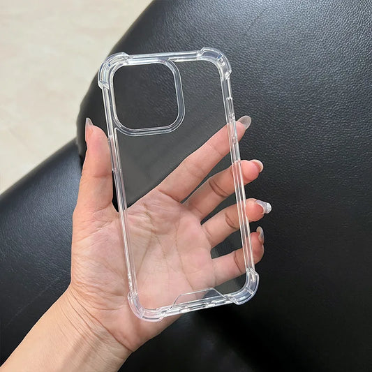 Transparent Luxury Sports Design Shockproof Airbag Hard PC TPU Cell Phone Case iPhone 16 Pro Max Xiaomi 8Plus 12Promax Perfectly