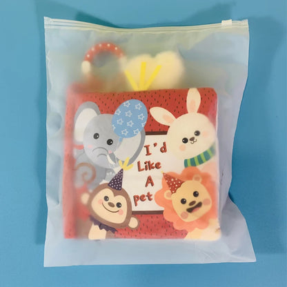 Interactive Education Book of Baby Multi-Functional Cloth Book Puzzle Bed Hanging Toys M036