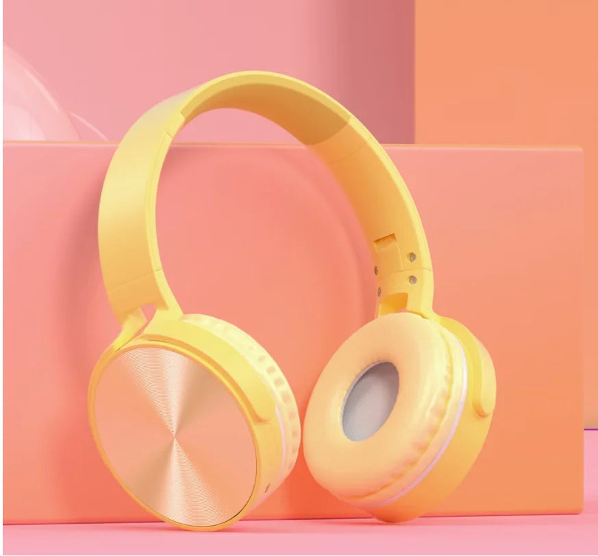 VALDUS Professional Mini Macaron Colorful Gaming Headset Wired PC Computer Microphone Foldable Girls Wireless Headphone