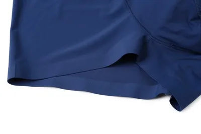 New Wholesale Plus Size Underwear Ice Silk Seamless Waist Men Underwear Seamless Solid Color Men Boxer Briefs