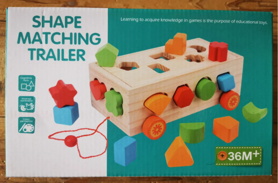 New Design Hot Sale Baby Educational Digital Matching Game Wooden Number Puzzles Pull Cube Toys