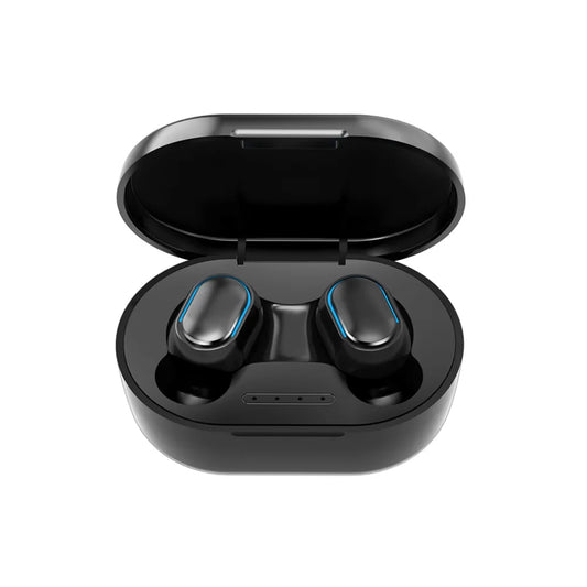 TWS True Wireless Waterproof Sports Headphone Bluetooth-Compatible 5.0 Earbuds in Ear Earphone Built-In Mic Charging Case
