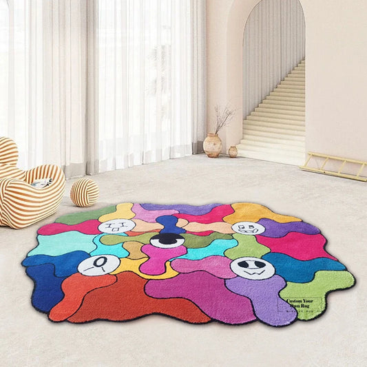 Game Puzzle Tuft Rug Handmade Tufting Art Rug Textileart Making Custom Homedecor Carpet