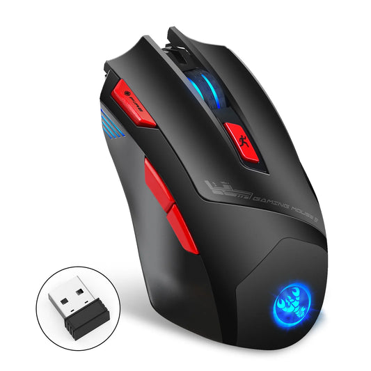 T88 Wireless Gaming Mouse Supports 7-Key Macro Programming Colorful Luminous Charging 2.4G Wireless Mouse Spot Wholesale